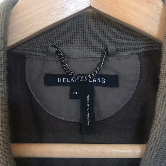 Helmut Lang Wool Trim Bomber Jacket - Picture 4 of 4